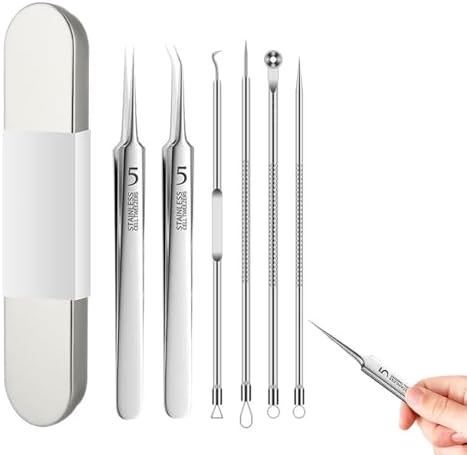 Amazon.com: Blackhead Tweezer - Professional Curved Steel Tip Surgical ...