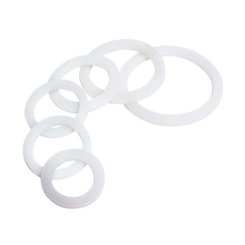 10pcs * Anillo de Junta Plana de Silicona 1/2 '' 3/4 '' 1 '' 2 '' Vmq Junta de Anillo de Sellado de Goma for Tubo Corrugado Lavadora de Anillo de Junta Plana