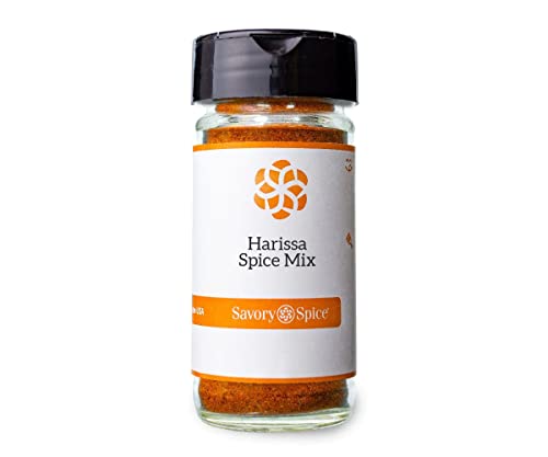 Savory Spice Harissa Spice Mix - Spicy Harissa Seasoning Powder for Paste or Sauce - Season Beef, Lamb, Chicken for Shawarma - Vegan, Gluten-Free, No MSG - 1.95 oz (Jar)