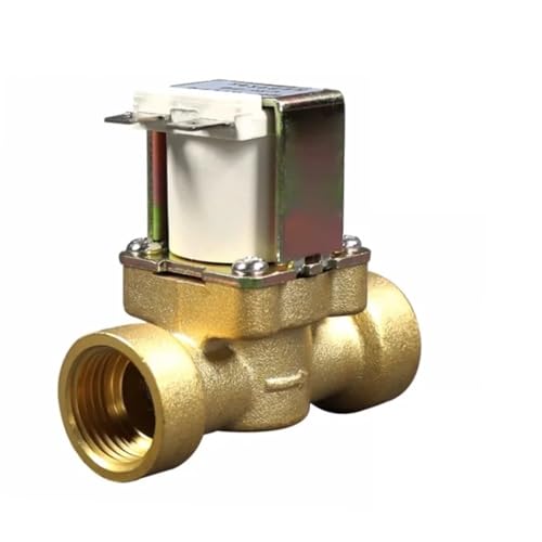 Électrovanne magnétique laiton 1/2 pouce normalement fermée 12V vanne eau air - 2