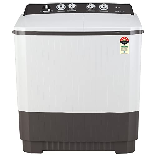 LG 10 kg 5 Star Semi-Automatic Top Load Washing Machine (P1040RGAZ, Dark Gray, Roller Jet Pulsator)