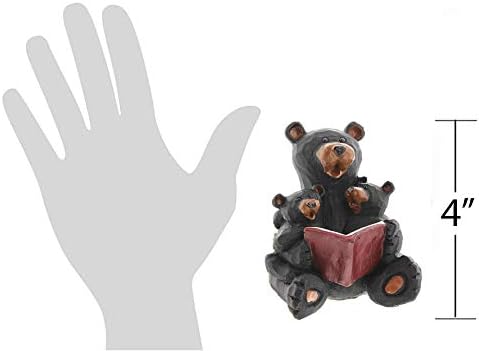Miniatura 2 de Lipman - Figura de oso negro para leer a los cachorros, 4 pulgadas