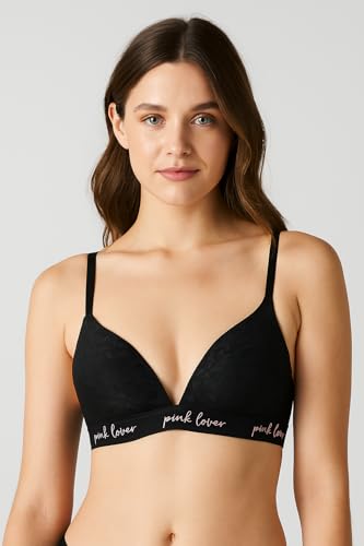 Image of Viola's Secret 6 Pack of Color Print T-Shirt Bras B Cup C Cup and D Cup