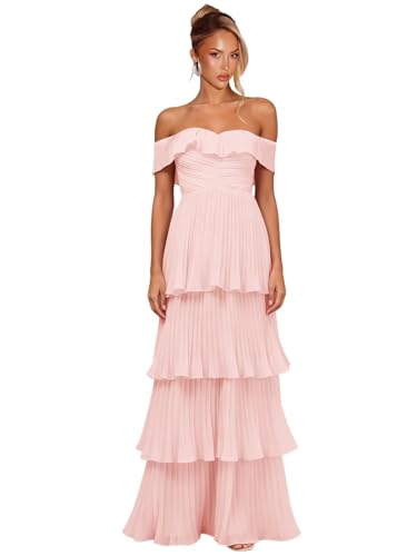 Zizwi Junior Bridesmaid Dresses Tiered Ruffle Chiffon Maternity Dress Off