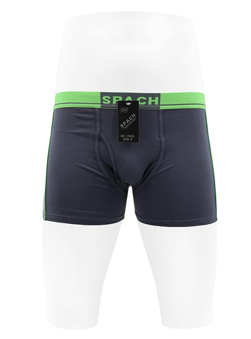 vkwear SPACH Men's Cotton Blend Elastic Waist Soft Cotton Boxer Briefs 7840A 12 Pack2