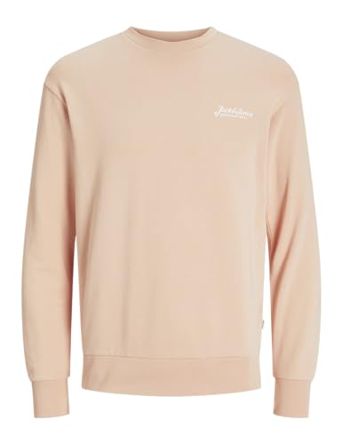JACK & JONES Crew Neck Jjbeau Sweat à col Rond, Peach Parfait, S Homme JACK & JONES Crew Neck Jjbeau Sweat à col Rond, Peach Parfait, S Homme