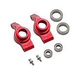 RC スペアパーツ For WLtoys For A949 A959 A969 A979 K929 184011 1/18 金属製アップグレード フロント リア スイングアーム ベース C ハブ ステアリング カップ ベアリング付き RC カー パーツ(Blue,Rear Hub)