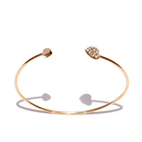 Image of Joker & Witch Synthetic Star Rosegold Analog Watch Bracelet Set For Women, White Dial, Gray Band
