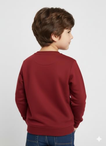 Image of Mack Jonney Boys Printed Fleece Sweatshirt - Warm Winter Pullover for Kids -M5367