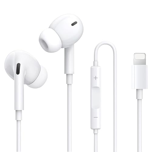 Auriculares para iPhone con Cable, [Certificados MFI] Auriculares con Cable