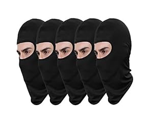 Ganway 5er Pack Schwarze Sturmhaube Gesichtsmaske