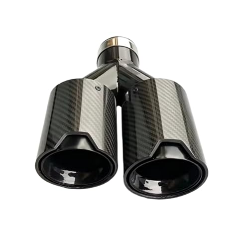 Silencieux tuyau BMW universel double sortie embout carbone 63mm