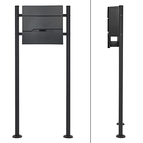 Standbriefkasten ECD Germany mit Zeitungsfach und elegantem Design