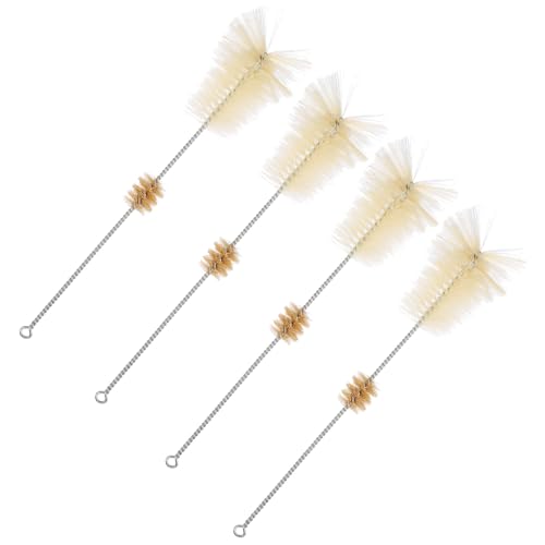 VILLFUL - VILLFUL 4 pièces Lot de Brosses de Nettoyage pour Tubes Verre Brosse Laboratoire pour Flacons Goupillons Polyvalents pour Verrerie Scientifique et Pratique