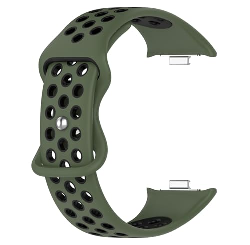 [SHEAWA] for Xiaomi Smart Band 9 Pro/8 Pro/Redmi Watch5/4 �o���h �x���g �����o���h �V���R�� �ւ��o���h �ʋC���ɗD�� �����x���g �X�g���b�v �A�N�Z�T���[ (�A�[�~�[�O���[��+�u���b�N)