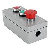 Schaltkasten aus Aluminiumlegierung – IP66 Wasserdicht, 3-Tasten-Steuerung, 175 X 80 X 55, Geeignet für den Außenbereich (175 * 80 * 55)