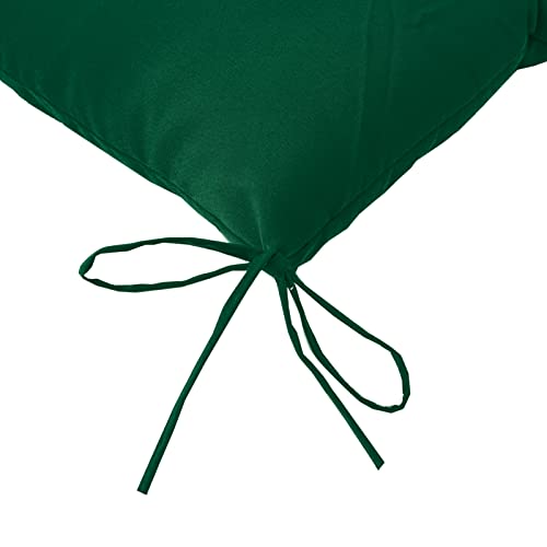 Image of QILLOWAY Indoor /Outdoor Square Seat Patio Cushion - 19-Inches,Pack of 4 (Mallard /Forest Green)