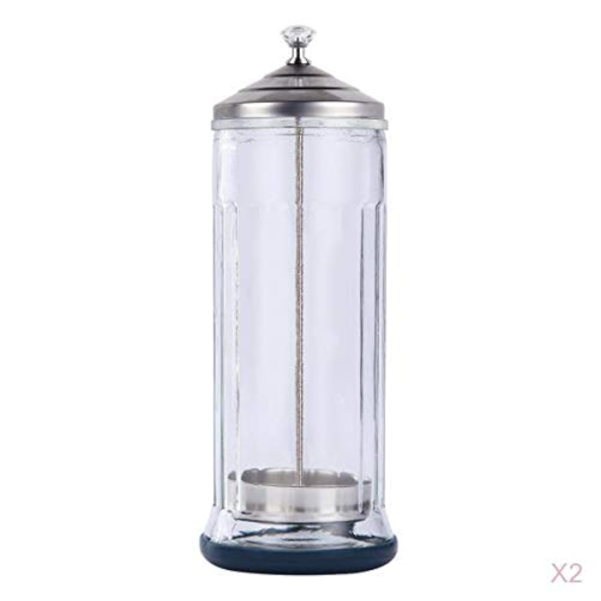 2x Salon Barber Disinfection Jar Container