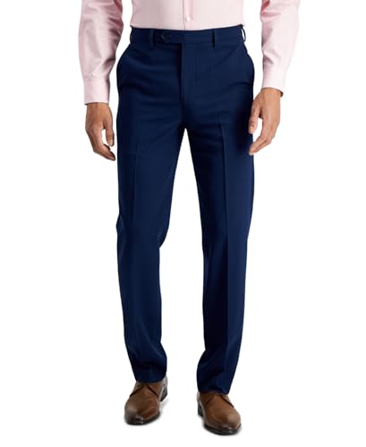 Nautica Mens Modern fit Dress Pants 38/29 Navy Blue Solid Stretch
