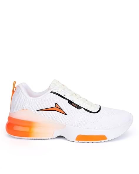 “Shoes Factory Men’s White & Orange Mesh Sneakers | Lightweight Sports & Casual Running Shoes for Men”-image-21