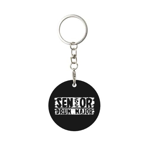 Kangweida Senior 2025 Drum Major Durable Aluminum Round Keychain Stylish Useful