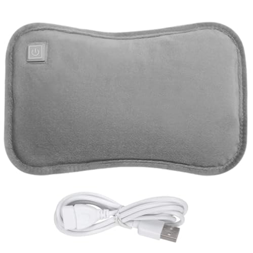 Hot Water Bag,Electric Hot Water Bottle with Flannel Cover 3 Heat Settings Foldable USB Rechargeable Hot Water Bottle Washable Bed Warmer Automatic Power-Off Hand Warmers for Winter