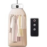 Queeninget ポータブル衣類乾燥機 室内電気 蓋付き 加熱式 折りたたみ式乾燥機 コンパクト 室内乾燥対応 花粉対策 防雨対策 悪天候対応 一人暮らし向け 経済的 高速 省スペース 節電 静音 四季通用 [並行輸入品]