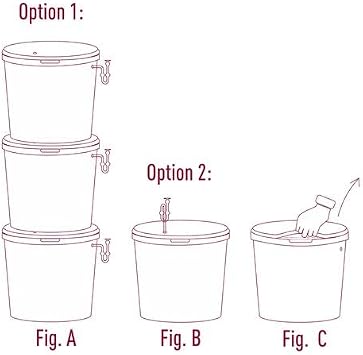 Browin 340444 Fermentation Bucket 30l with Printing and tap, GB