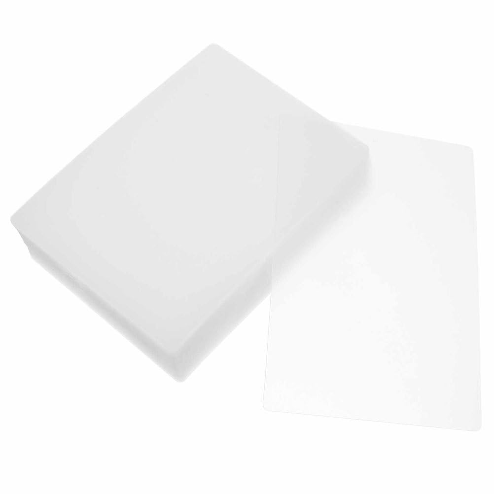 SHINEOFI 80 copertine per rilegatura in PVC, copertine per raccoglitori di presentazione, fogli di carta protettivi per relazioni, presentazioni, premi, libri, trasparenti, 0,4 mm