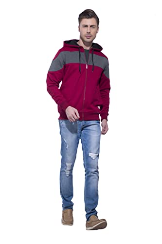 Image of Alan Jones Clothing Men's Cotton Hooded Neck Sweatshirt