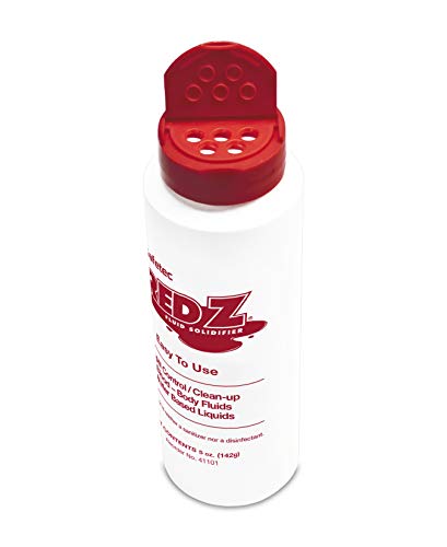 Image of Safetec Red Z Spill Control Solidifier - 5 oz. Bottle (Pack of 6 Bottles)