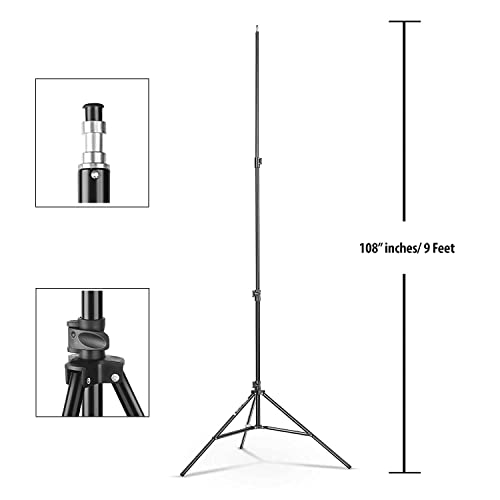 Image of 19 inch LED Camera Light for Video Shooting, Photography, Live Streaming with 3 Colors Dimmable Fill Light Remote Contral 3200k-6500k, CRI 95+
