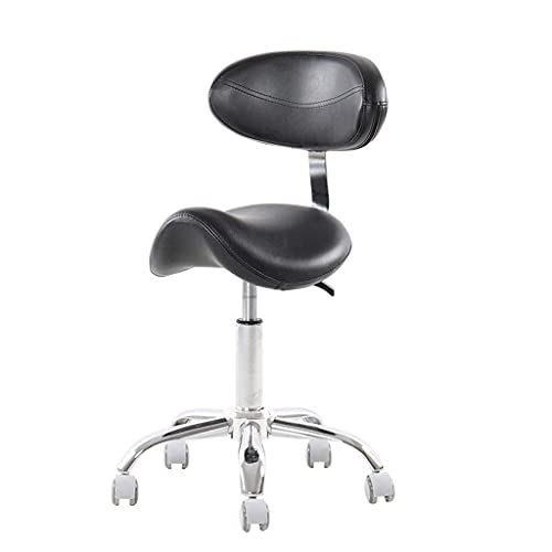 Chaise ordinateur MU tabouret de travail haut de gamme pivotant noir - 2