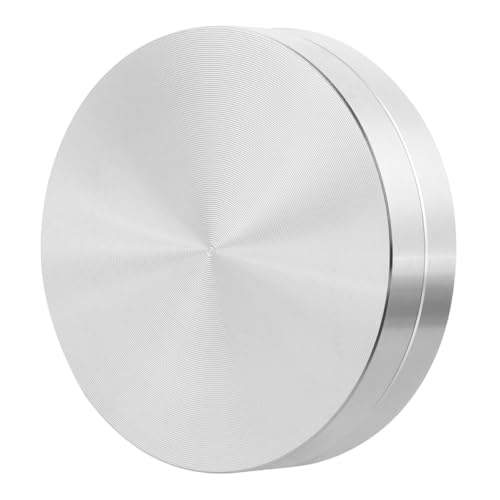 Roulement rotatif 360° en alliage d'aluminium argenté - 2