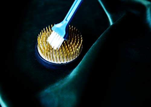 Svy Japanese Kenzan Ikebana Flower Arranger, Kenzan Flower Frog With Needle Calibrator And Cleaning Brush (2.4") #TOP7