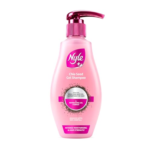 Image of Nyle ++ Chia Seed Gel Shampoo | Infused with Real Chia Seed Gel | Refreshing Gel Format | Reduces up to 98% Hairfall | Intense Moisturising & Hair Strength | 340ml