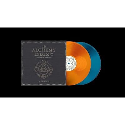 Thrice, Neues Album 2025, The Alchemy Index Vols. I & II: Fire & Water, Orange Crush & Sea Blue Doppelvinyl, 2 LP