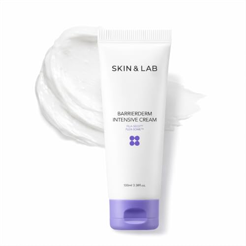 [SKIN&LAB] Barrierderm Intensive Cream 100ml Skin Barrier Korean Face Cream Moisturizer Panthenol light texture face and body cream Gentle for All Ages (3.38 fl oz.) | Korean Skin Care