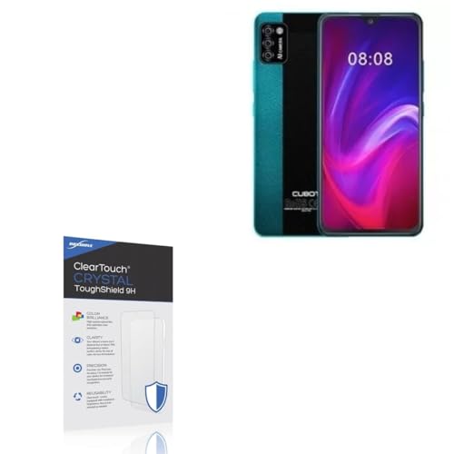 BoxWave Screen Protector Compatible With Cubot J8 - ClearTouch Crystal ToughShield 9H (2-Pack), Clear 9H Tough Flexible Film Screen Protector