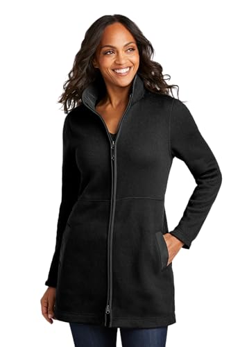 Port Authority Ladies Arc Sweater Fleece Long Jacket - Main Image