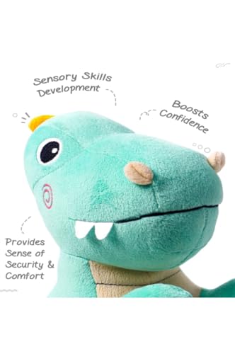 Image of Cute Dinosaur Soft Toy for Kids 30CM| Huggable Plush Stuffed Animal Teddy | Super Soft Cartoon Dino Plush Toy for Boys & Girls | Washable Gift Toy