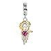 GNOCE Petit Prince Câlins Coeur Pierre Précieuse Pendentif Breloque En Argent Sterling 925 Breloques Perle Bijoux Cadeau Pour Femmes Filles Ajustement Bracelets/Collier