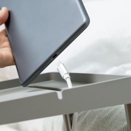 InnovaGoods® Universal Bettregal für das Bett, vielseitig einsetzbar mit 3 Regalen, verstellbar, faltbar, ideal für Bücher, Zeitschriften, Pflanzen, Spielzeug, graue Farbe, Grau