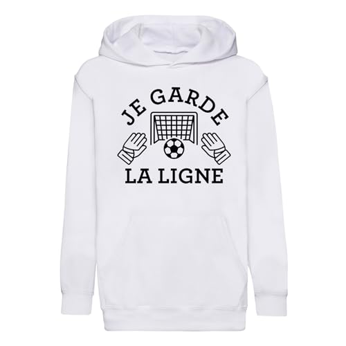 Sweat à capuche enfant gardien de but cadeau anniversaire foot