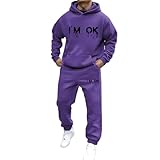 Mfhmom Herren Einteiliger Jumpsuit Onesie Sportanzug Kapuze Praktisch Taschen Elastischer Saum Trendig Freizeit Sportlich Premium Qualität Trend Casual Komfort Leicht Limitierte Maschinenwaschbar