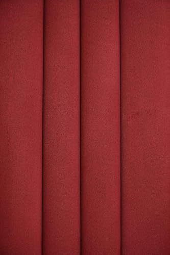 Image of 100% True Blackout Curtains 7 Feet, Set of 1 Panels | 300 GSM Heavy Room Darkening Polyester Cloth for Bedroom & Living Room | Thermal Insulated Heat & Noise Reducing (84x47 Inch, Maroon) | 100% Room Darkening Thermal Insulated Heat & Noise Reducing Curtains 7 feet long