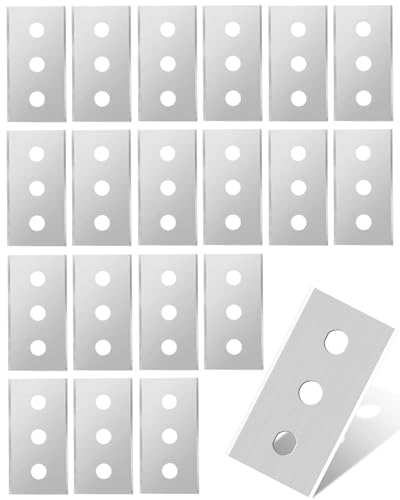 TPZORJX 20 Piezas cuchillas de repuesto para raspador de vitrocerámica,Cuhilla para...