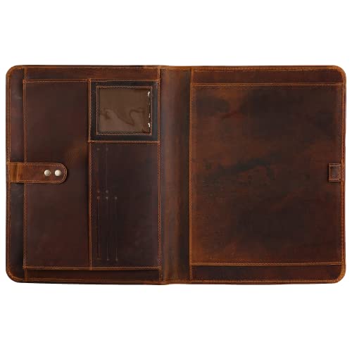 Leather Portfolio Organizer Folio Leather Padfolio Portfolio Binder Portfolio Folder Leather Portfolio For Men Women Business Notebook Cover Resume Folder Legal Pad Portfolio Notebook Holder - Elizo #TOP5