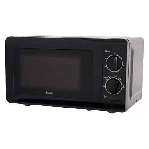 Avanti MM07V1B Microwave Oven 700-Watts Compact Mechanical with 5 Power Settings, Defrost, Full Range Temperature Control and Removable Glass Turntable, 0.7-Cu.Ft, Black - Image 4