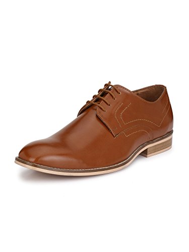 Image of HiREL'S Men's Derby Shoe Collection /Cap Toe /Hand Crafted /Hand Made Sole /Burnish Effect /Formal Shoes